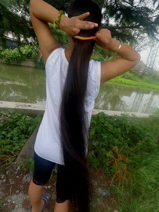 ww cut 1.46 meter long hair-NO.409