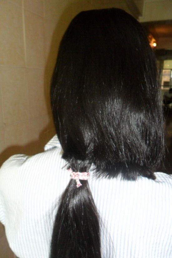 cike cut 1 meter long hair