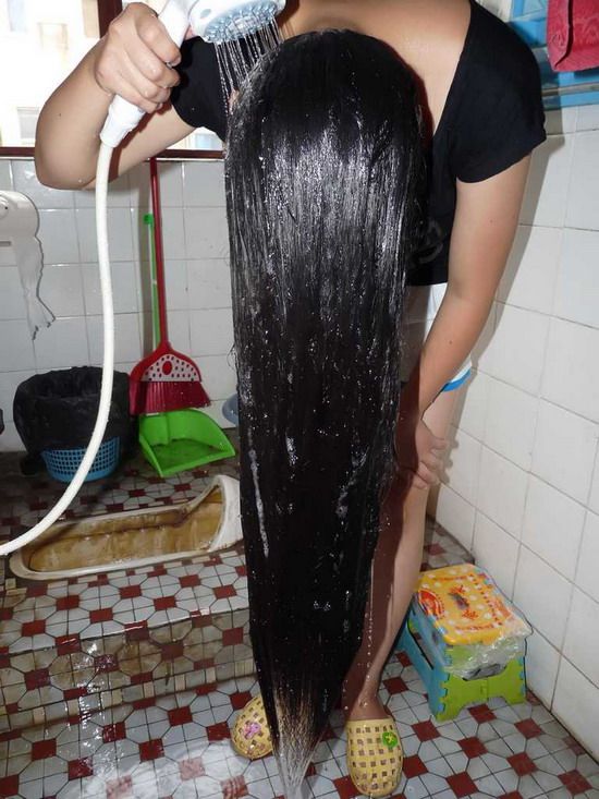 gebiluori cut young mother's long hair-NO.73