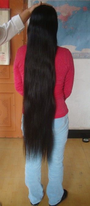 haohaizi cut 1 meter long hair