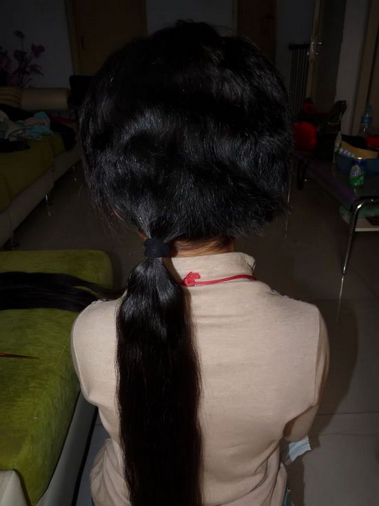 gebiluori cut 8 years little girl's long hair-NO.77