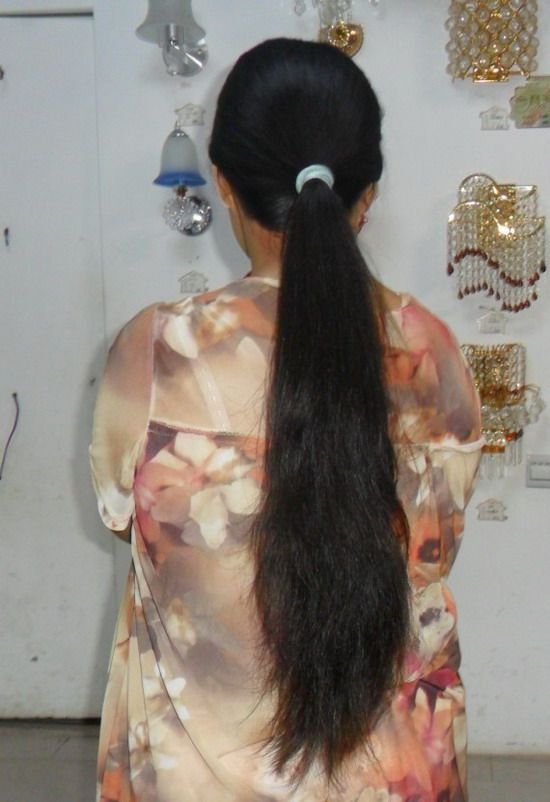 cike cut Miss Yang's 50cm long hair-NO.13