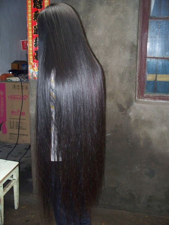 jiangxixiaowang cut 90cm long hair