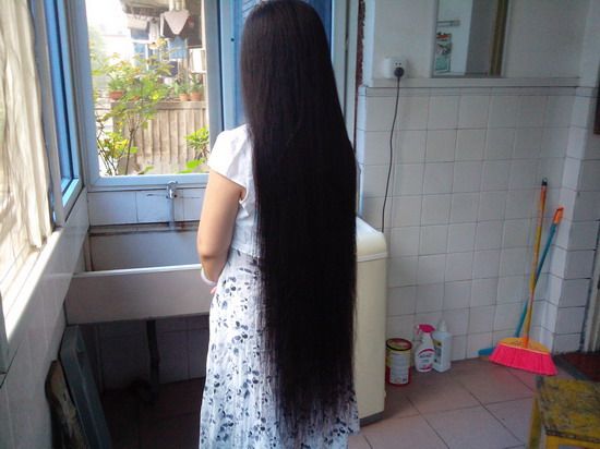 jiangxixiaowang cut teacher's 90cm long hair-NO.34