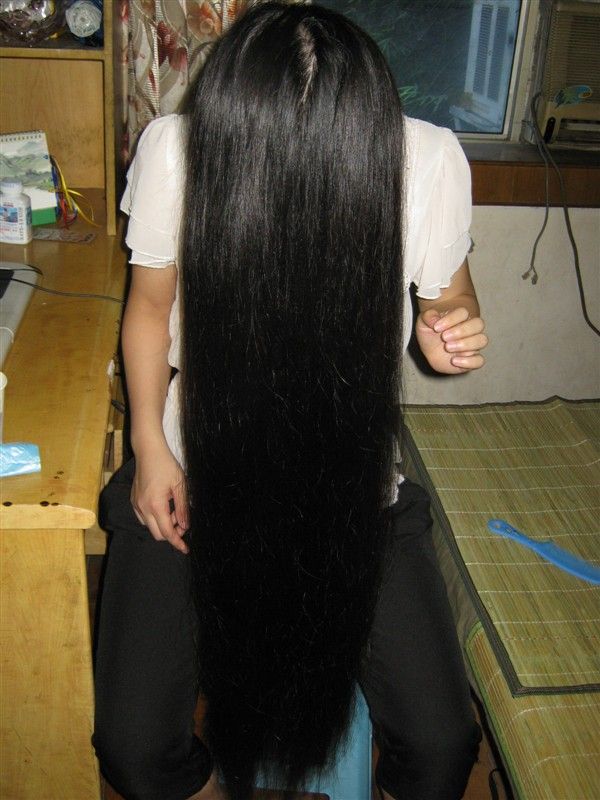 yidi cut 1 meter long hair
