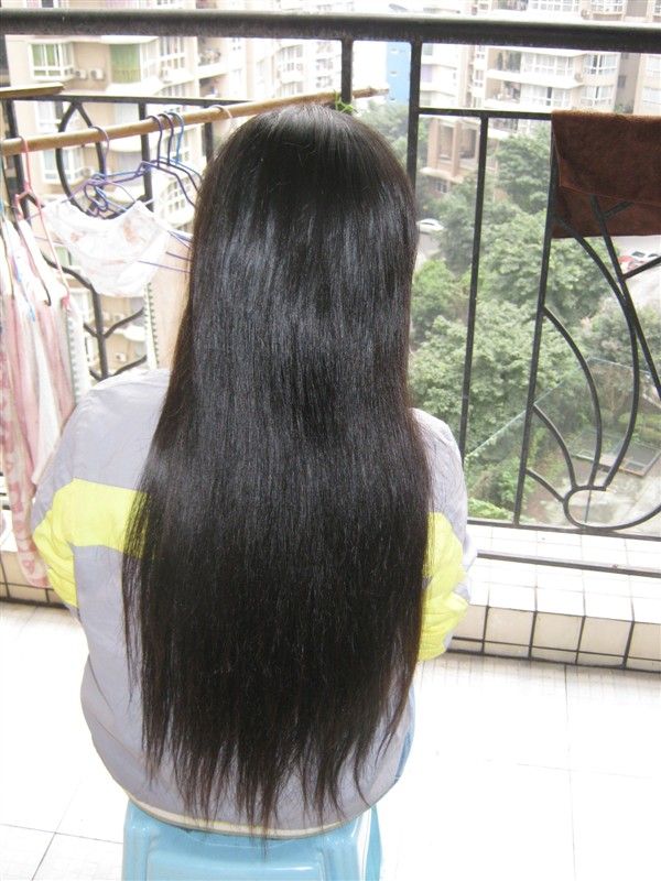 yidi cut 18 years girl's long hair