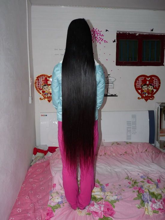 gebiluori cut young bride's 1.05 meter long hair-NO.78