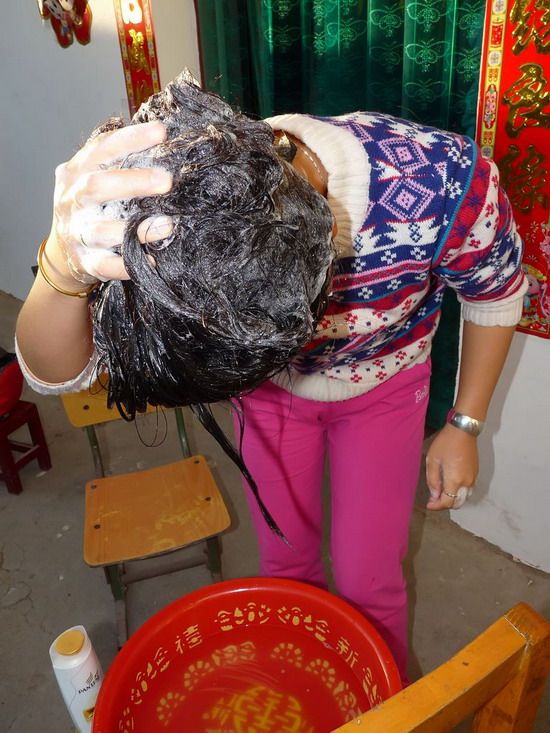 gebiluori cut young bride's 1.05 meter long hair-NO.78