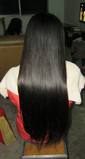 xiaoxiao cut 19 years girl's long hair