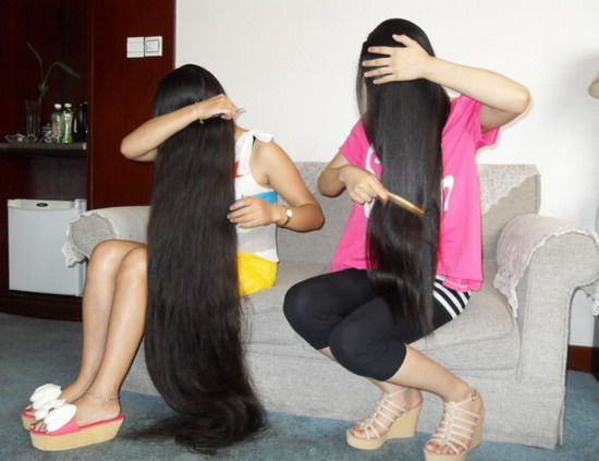 aidebianyuan cut 2 girls' long hair-NO.100