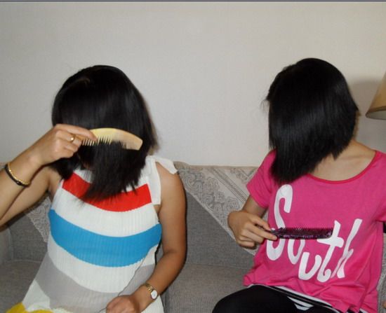 aidebianyuan cut 2 girls' long hair-NO.100