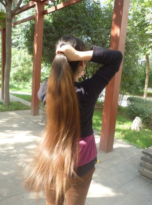 aidebianyuan cut knee length long hair-NO.112