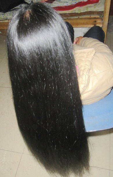 fenghui cut 94cm long hair in Yunnan province