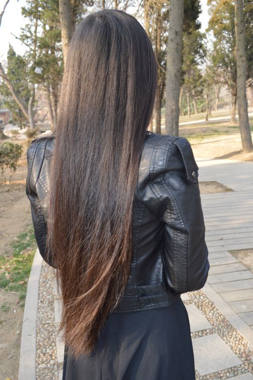 aidebianyuan cut waist length long hair-NO.124