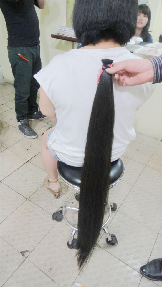 fenghui cut 1.25 meter long hair-NO.204