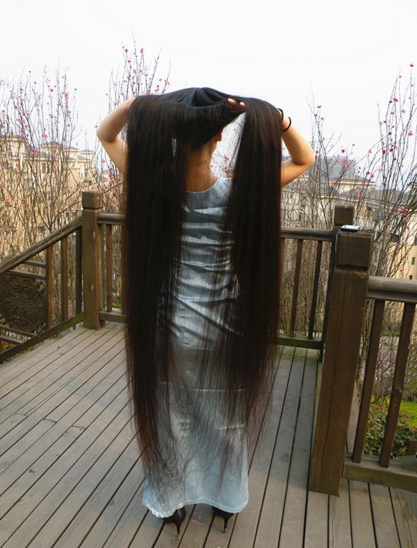 mns315 cut 1.3 meter long hair