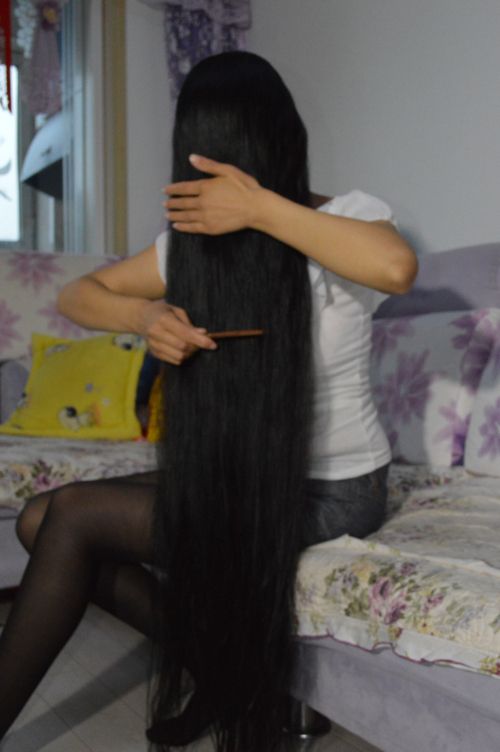 aidebianyuan cut very long hair to short-NO.126