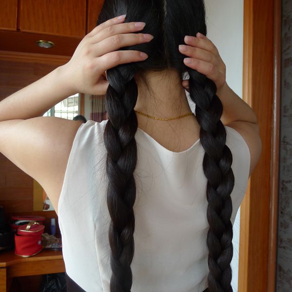 ww cut 1.3 meter long hair-NO.488-NO.490