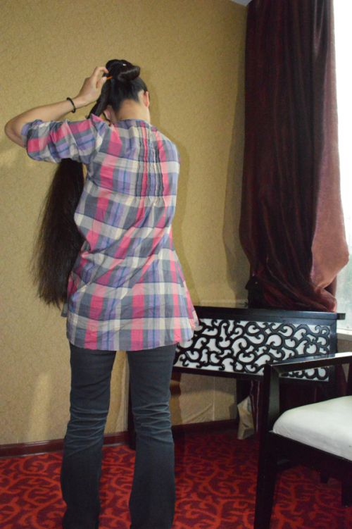 aidebianyuan cut knee length long hair-NO.128