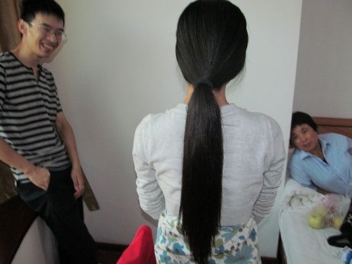 xiaoxiao cut 65cm long hair