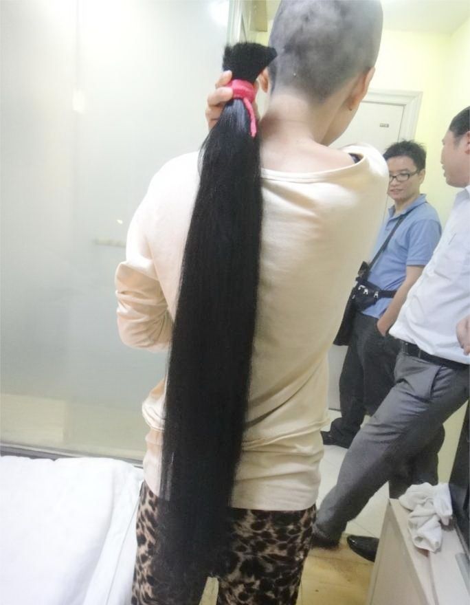 fenghui shave 95cm long hair to bald-NO.210
