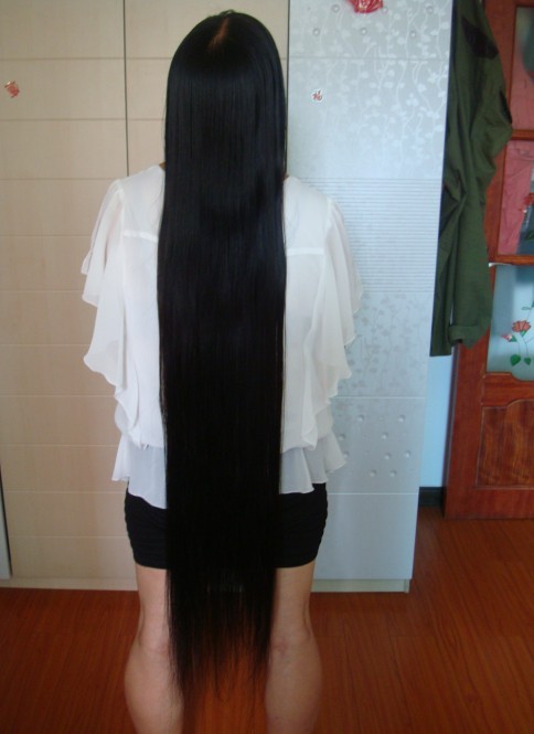 haohaizi cut 1.3 meter long hair