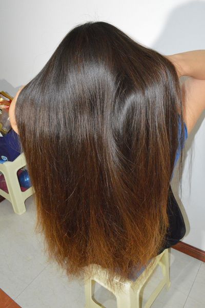 aidebianyuan shave colorful long hair to bald-NO.149