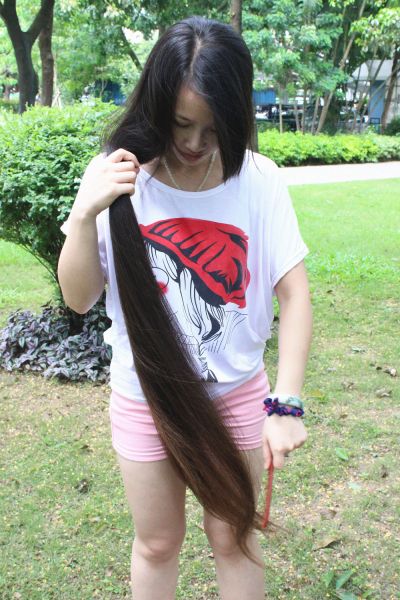 aidebianyuan cut knee length long hair-NO.159