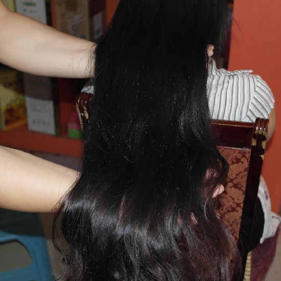 xiaoxiao cut curly long hair