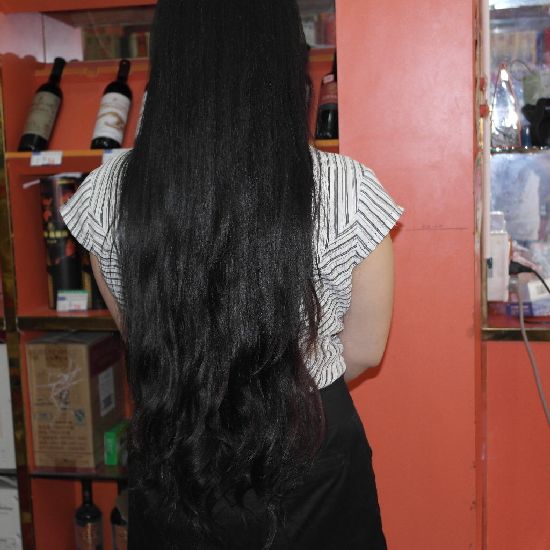 xiaoxiao cut curly long hair