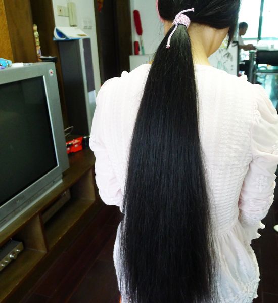 ww cut 85cm long hair