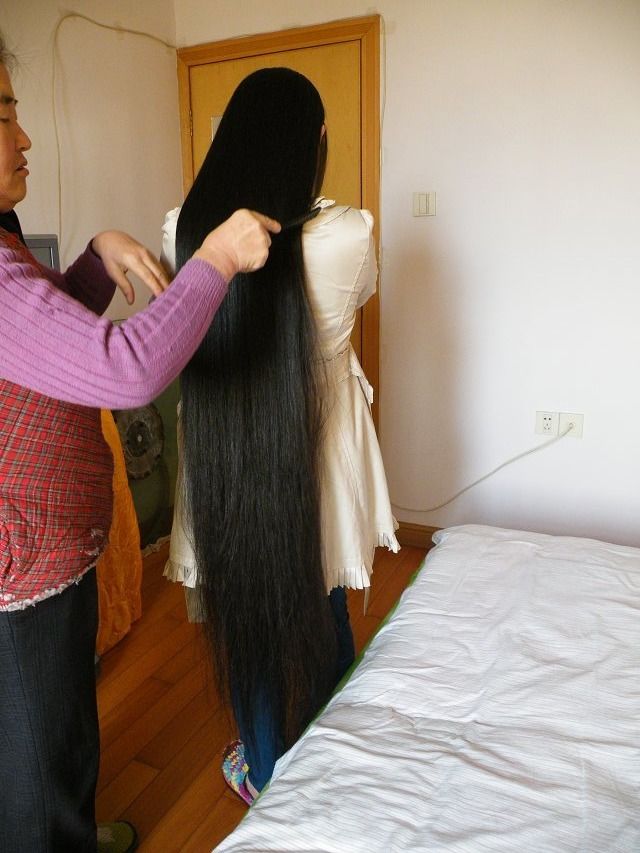 mns315 cut 1.55 meter long hair
