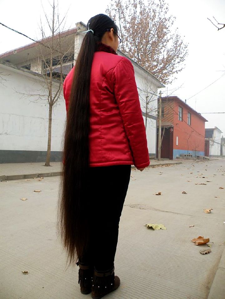 mns315 cut 1.4 meter long hair