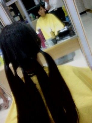 wangjiaxi cut long hair