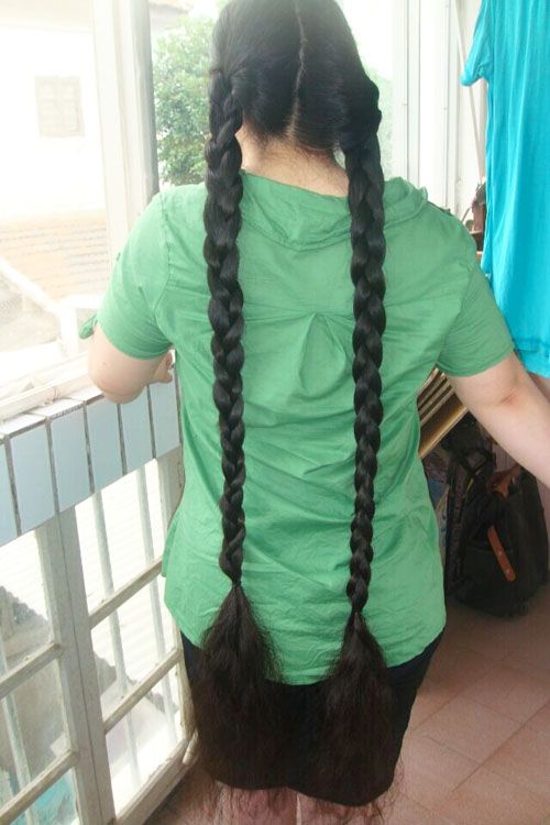 ww cut 1.25 meter long hair in Suzhou-NO.629A