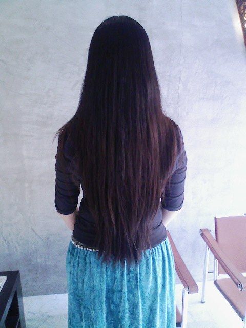 521210 cut 51cm long hair