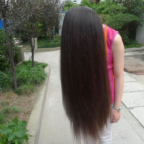 ww cut 64cm long hair of young student-NO.642