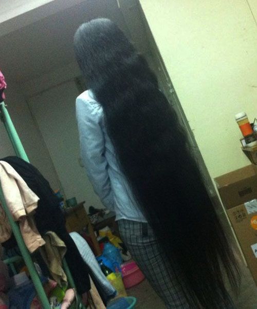 ww cut 1.06 meter long hair