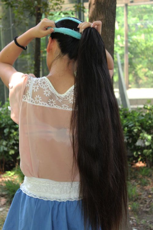 ww cut 90cm long hair-NO.654