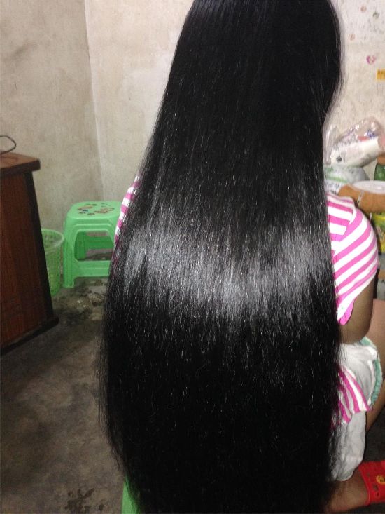 xiaoxiao cut thick long hair