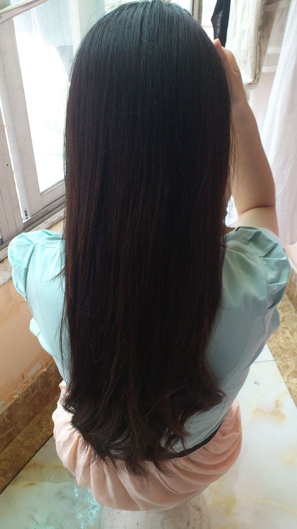 ww cut 56cm long hair of 22 years girl-NO.663