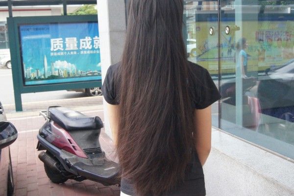 shenzhenmm cut 63cm long hair of 15 years girl-NO.332
