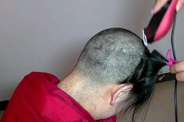 ww shave long hair to bald-NO.699