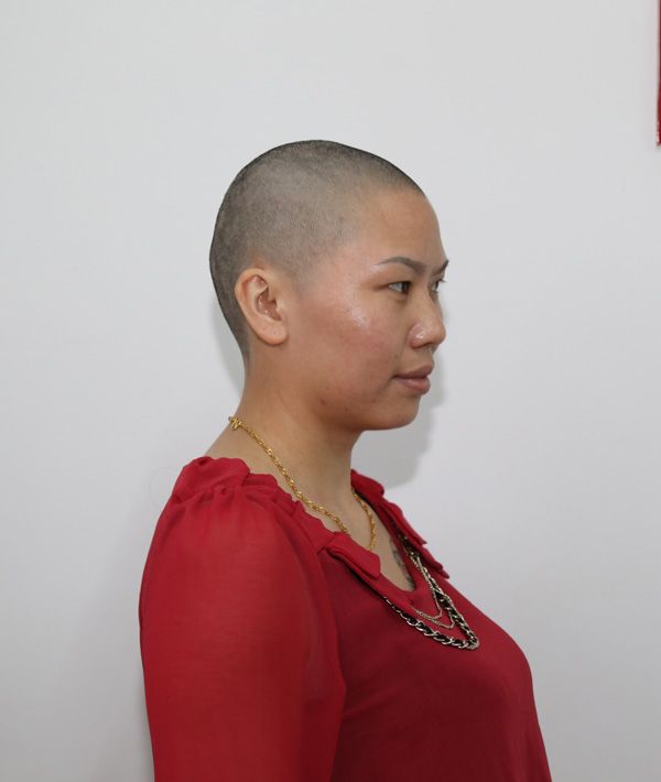 ww shave 90cm long hair to bald-NO.709