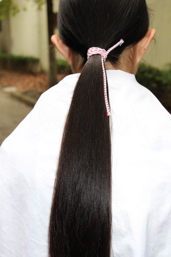 ww cut 60cm long hair of young student-NO.723