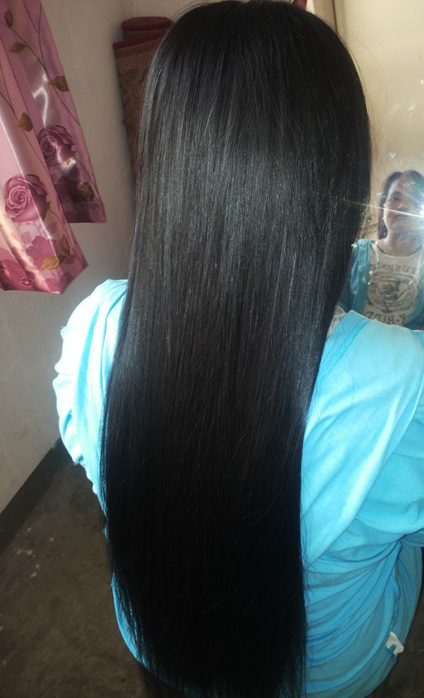 ww cut 75cm long hair of 19 years girl-NO.735