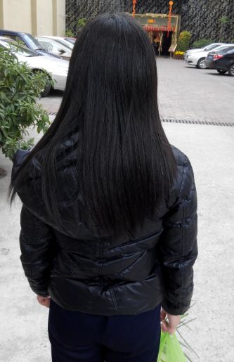 cike cut 35cm long hair of young student-NO.29