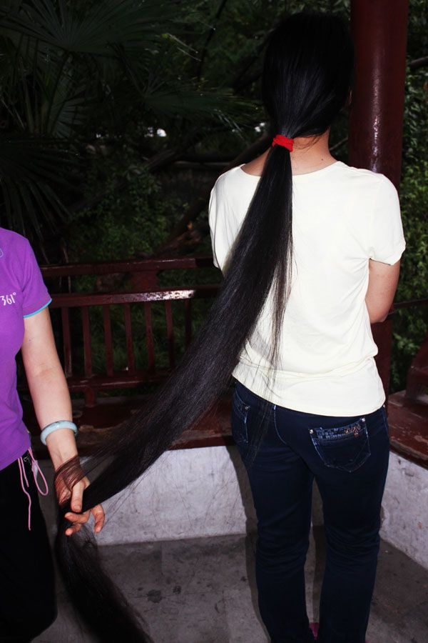 ww cut 1.25 meter long hair-NO.857