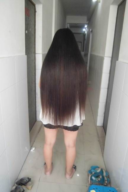 huqing cut 82cm long hair of 25 years girl-NO.251