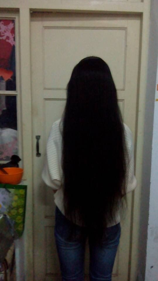 xiaoafei cut 50cm long hair of university student
